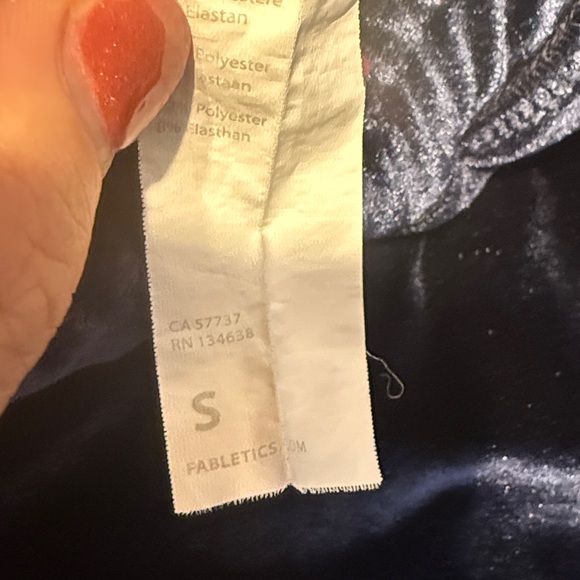 Fabletics Navy Blue Daria Velvet Joggers - Picture 5 of 12